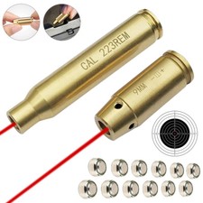 9mm Bore Sight  223 Rem Laser Bore Sight Red Cartridge Bullet Shap Boresighter