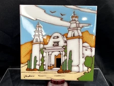 1990 Earthtones Mission Church Cathedral Terracotta Glazed Tile