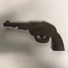 1950s Vintage Rustic Cowboy Toy Metal Gun Read Description See Star Pic 2, 7.5
