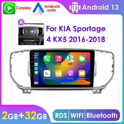 For Kia Sportage 4 KX5 2016-2018 Android 13 CarPlay 2+32GB Car Stereo Radio GPS