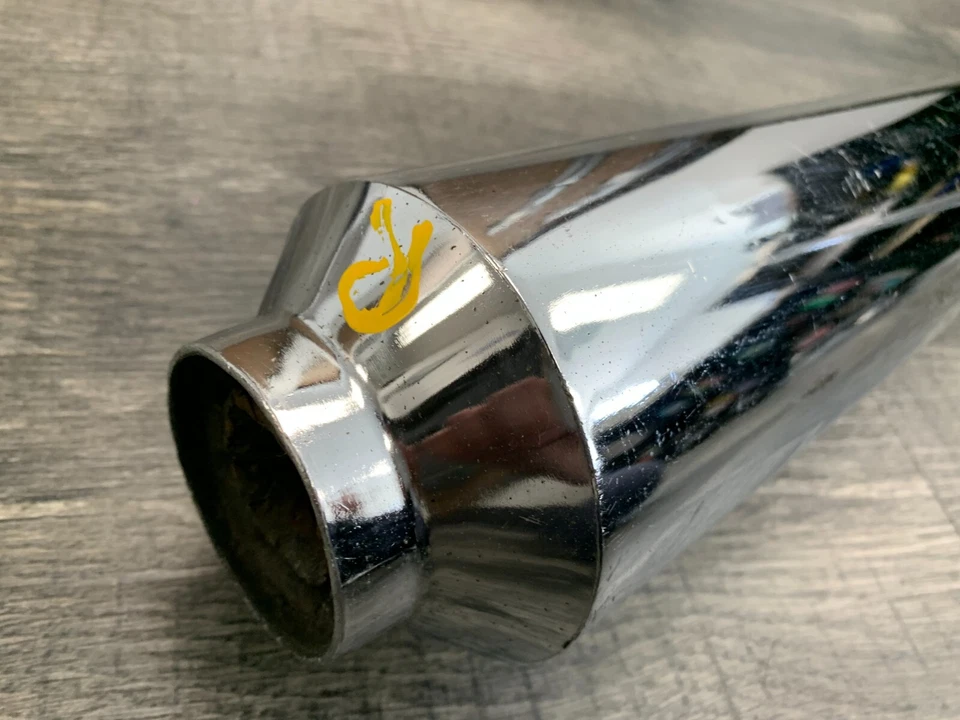 Yamaha 1973 1974 1975 XS500 OEM silenciador derecho escape tubo deslizable #69 Foto 3 de 4