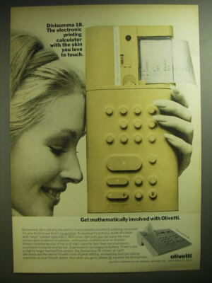 1974 Olivetti Divisumma 18 Calculator Advertisement | eBay