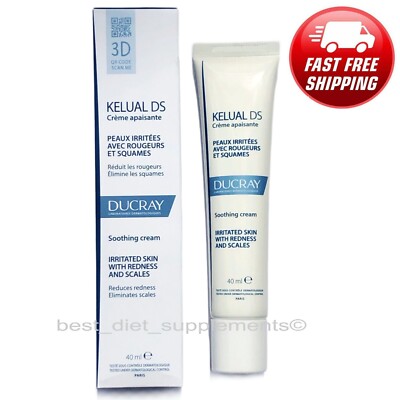 Ducray Kelual DS Soothing Cream Eliminates Irritation Scales Redness 40ml 1.3 oz