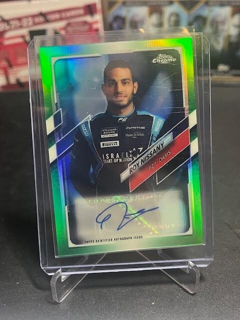 2021 Topps Chrome Formula 1 Green Refractor 11/99 Roy Nissany Auto