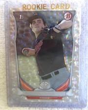 NICK BURDI RC 2014 BOWMAN ICE CRACKED PARALLEL CARD#CDP44-TWINS PITCHER PARALLEL