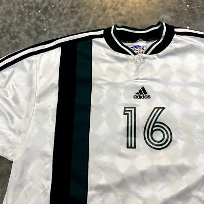 VTG 80s 90s Adidas Soccer Football Blank Jersey Argyle Pattern