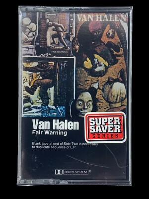 SEALED, Van Halen   Fair Warning M5 3540, audio cassette, hype sticker, US, 1981