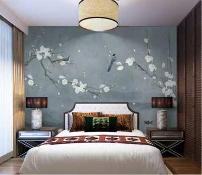 3D Flower Branch K6916 Wallpaper Mural Self-adhesive Removable Sticker Kay