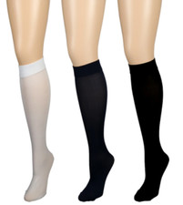 BEST Women's Trouser Socks by Juncture - Size 4-8 or 6-11 Knee High - 4 Colors