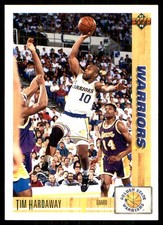 Tim Hardaway 1991-92 Upper Deck #243 Warriors NBA READ FREE SHIP AutographDen