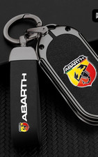 Abarth Schlüsselschutz und Schlüsselring eloxiertes Metall 500 595 695 124 Geschenk Zubehör