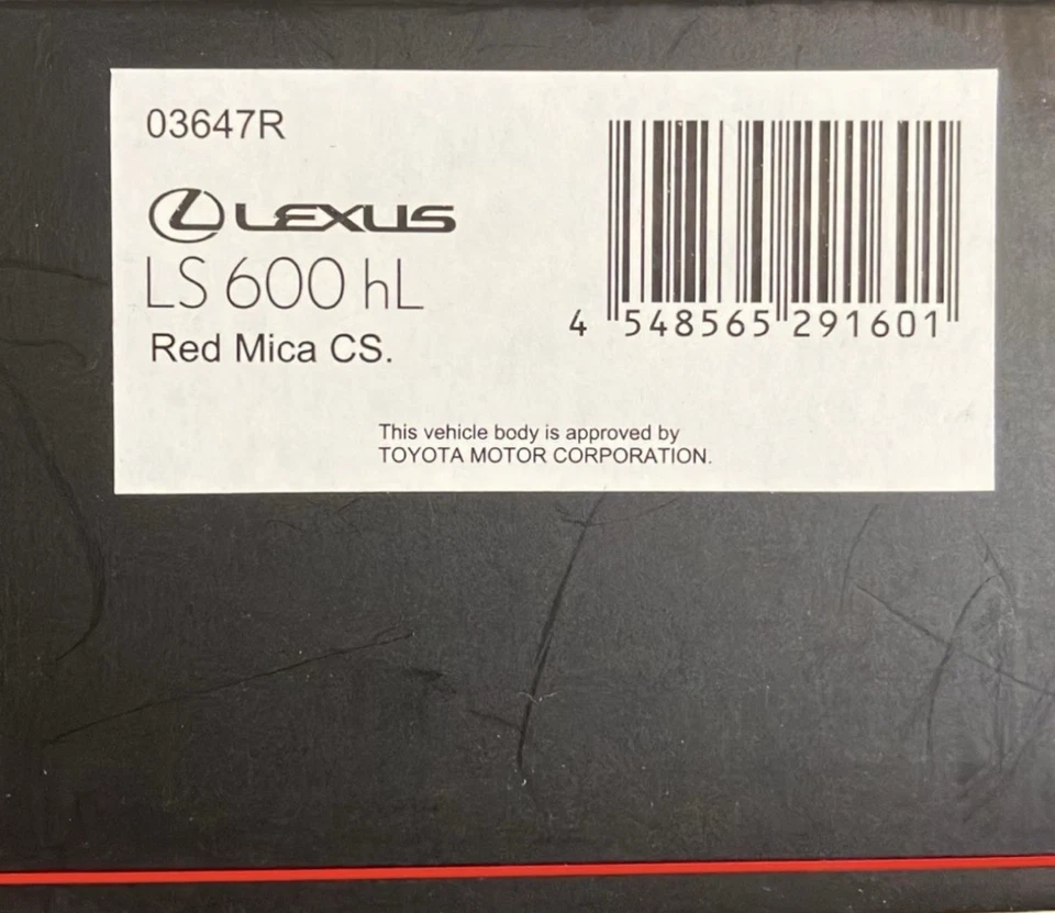 Kyosho 1/43 Lexus LS 600 HL rojo Mica CS #03647R Foto 2 de 2