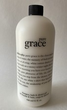 Philosophy Pure Grace Shampoo Shower Gel Bubble Bath 32 oz New Sealed