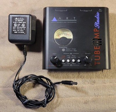 ART TUBE MP Studio Microphone Preamp W/ Power Supply Working 