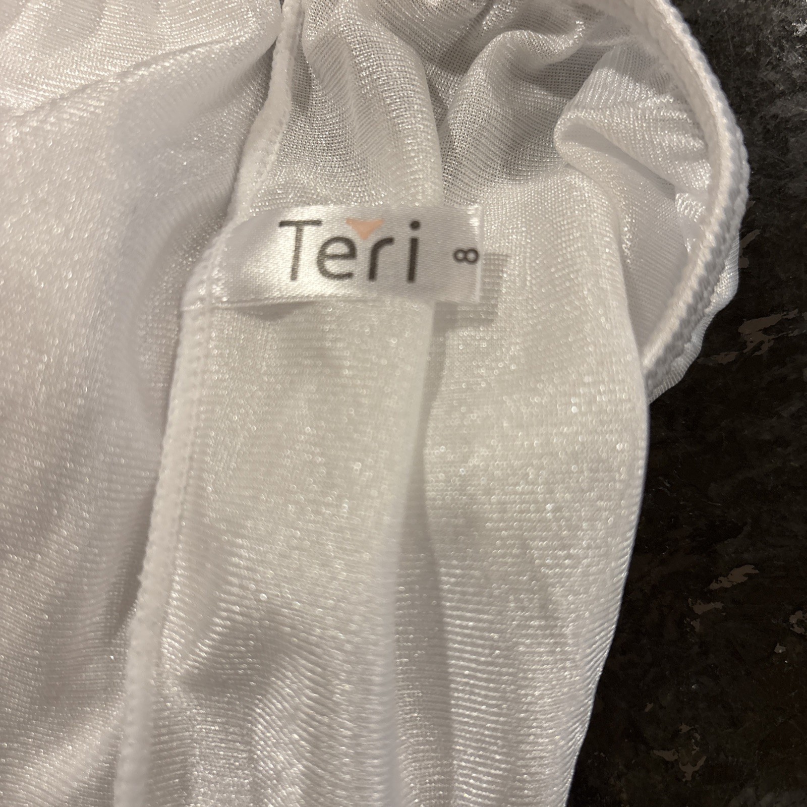 Nylon Brief Panty Classic Granny Panties by Teri Lingerie white , Size 8