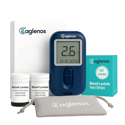 Lactate Meter for Athletes   0.8Μl Sample, 10S Result, Bluetooth Sync, 800-Test