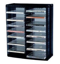 CD Regal Ständer Turm Media-Rack PROFIOFFICE MR-52S, Aufbewahrung 52 CD, erweit.