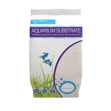 AquaNatural Sugar White Sand 10lb Substrate for aquascaping, Aquariums,