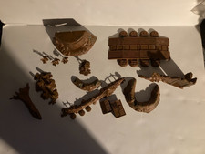 Marx Battleground Terrain Emplacements Hard Plastic Vtg 1970s