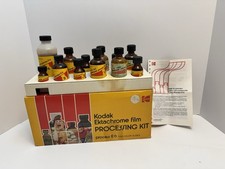 Vintage Kodak Ektachrome E-6 Film Processing Kit 1970s Box Bottles Manual