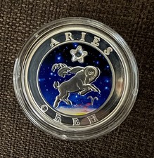 Armenia 100 Dram Silver Coin 2008 &ldquo;The Signs of Zodiac&rdquo; Aries Edition With COA