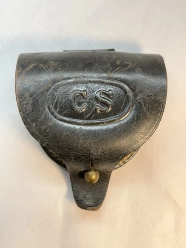 Civil War Confederate “C.S.” Percussion Cap Pouch by M. L. Richmond & Sons