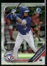 2019 BOWMAN DRAFT #BDC-78 LEONARDO JIMENEZ CHROME REFRACTOR TORONTO BLUE JAYS