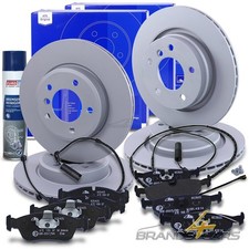 ATE BREMSSCHEIBEN +BELÄGE +KONTAKTE +REINIGER VORNE+HINTEN FÜR BMW 3-ER E46