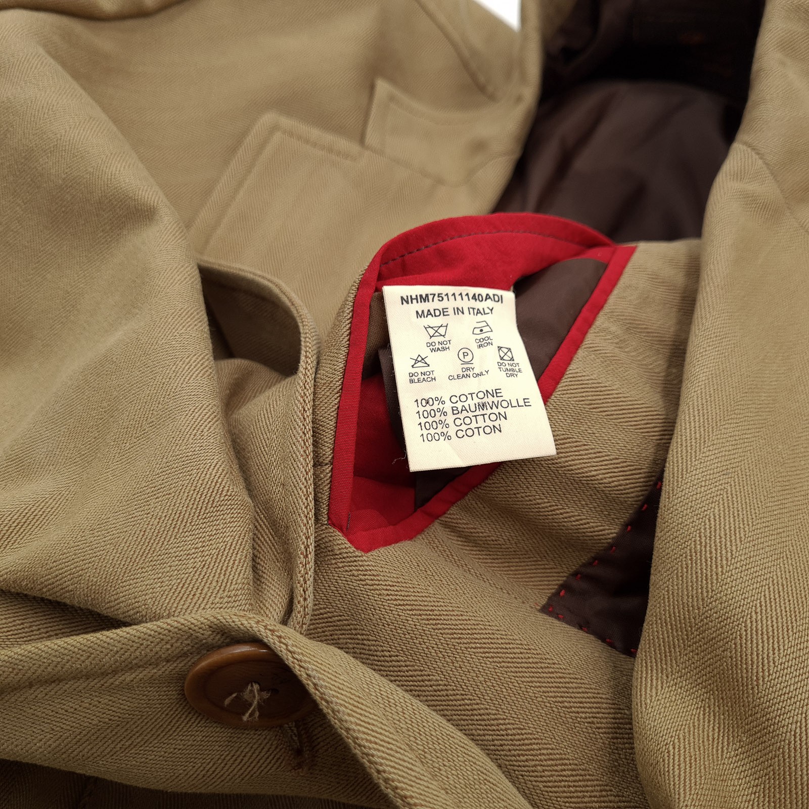 Vintage Fay Blazer Jacket Men Casual Smart Coat Made in Italy Cotton Ki2 Size 50