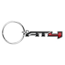 GMC AT4 Logo Shape 3D Die-Cut Metal Key Chain Key-Charm