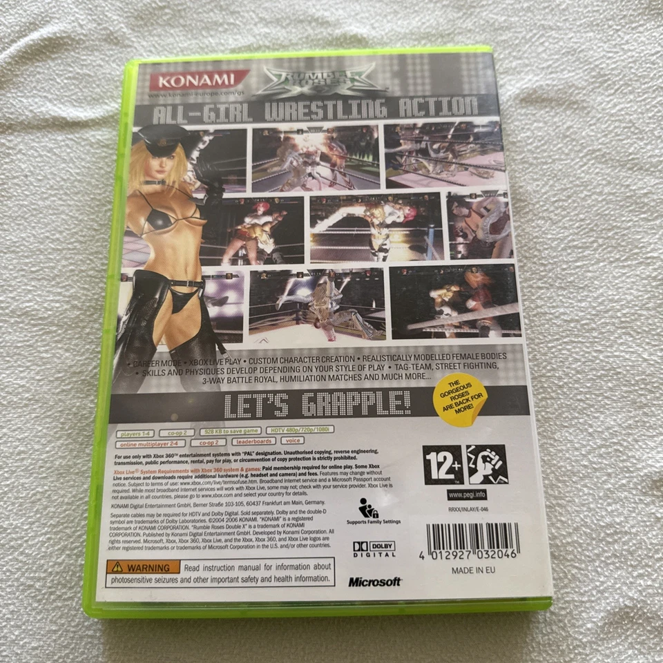Rumble Roses XX - Xbox 360 Game - PAL - Manual Rare Title - Image 2 of 4