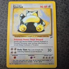 Pokémon TCG Snorlax Base Set 2 30/130 Regular Rare Card