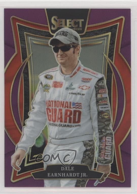 2025 Panini Select Grandstand Purple Prizm /199 Dale Earnhardt Jr #62 HOF 0jr6