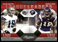 Miles Austin / Sidney Rice 2010 Panini Prestige #12 League Leaders