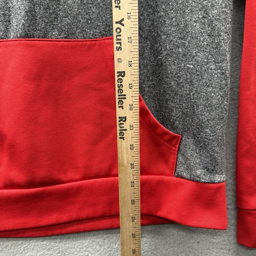 Wisconsin Badgers Hoodie rot grau Fanatics leichtes Poly Fleece Herren Gr. M - Bild 4 von 13