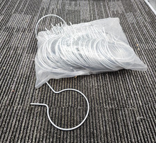  QTY 100 Post Clips Easy Twist Preformed Galvanized Steel Tie Wire Fence Tie