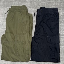 Gap Boys Pull On Cargo Pants Khaki Tan Elastic Waist Size 12