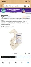 nodpod sleep mask weighted blanket for your eyes BONE color NEW