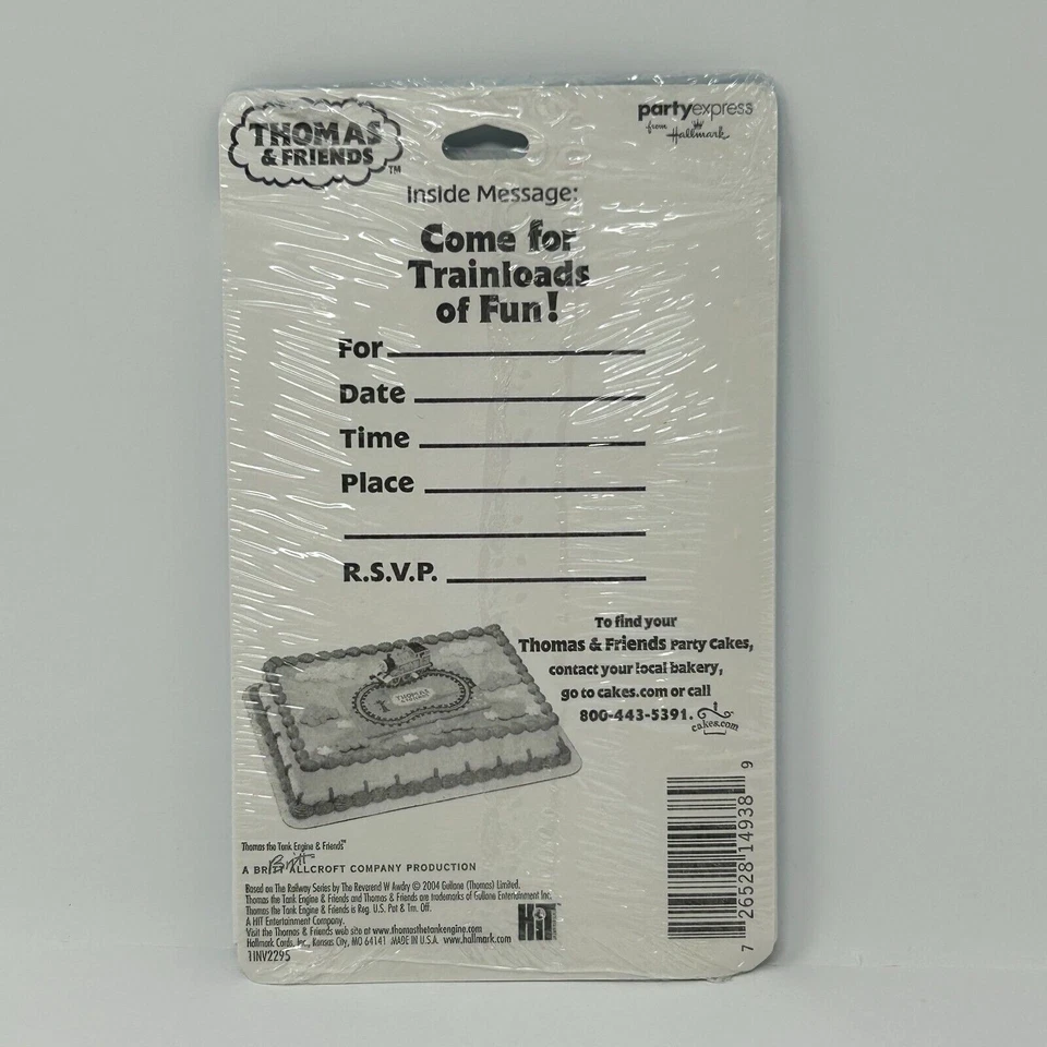 It's A Party Thomas The Train Party Express Hallmark Invitations 8 Lot of 2 - Image 3 of 4