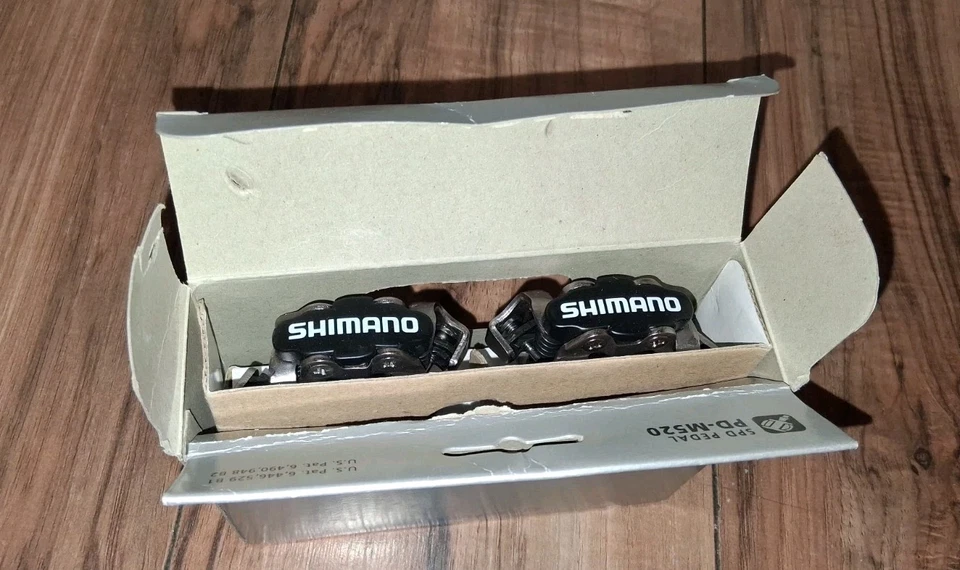 Bicicleta de Montaña Shimano PD-M520 SPD Pedales Negros Sin Clip En Caja ¡Nueva!  Foto 3 de 4