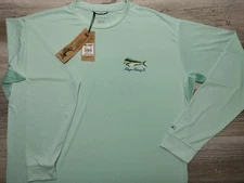 Pelagic Aquatek Goione Mahi Long-Sleeve Shirt - Turquoise - XL