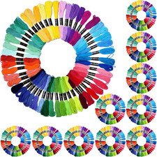 Friendship Bracelet String 500 Skeins Rainbow Color Embroidery Floss Cross Stitc