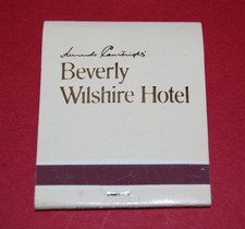 THE BEVERLY WILSHIRE HOTEL Vintage Full Unstruck Matchbook