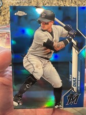 2020 Topps Chrome - Isan Diaz /150 Refractor (RC) Miami MARLINS