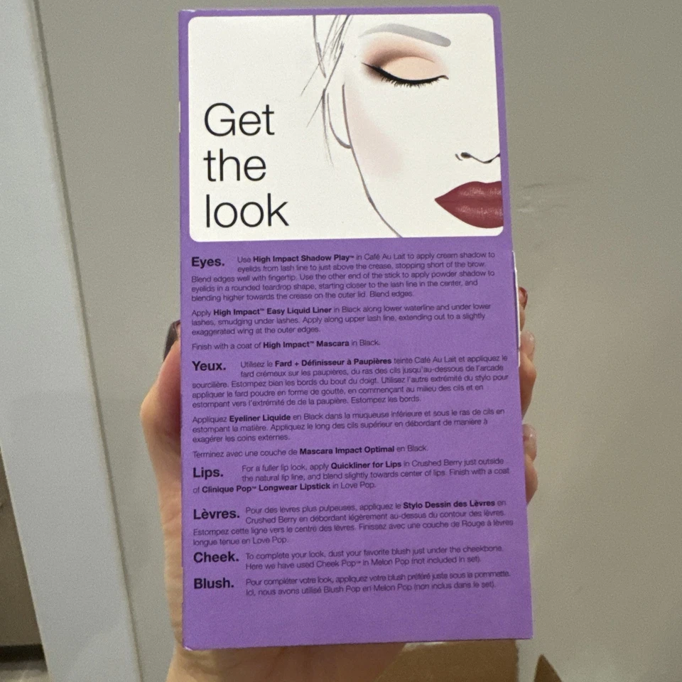 New CLINIQUE Ready in 5: Berry Sweet 5 Piece Makeup Gift Set for Lips & Eyes - Image 2 of 3