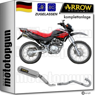 ARROW KOMPLETTANLAGE OP THUNDER ALUMINIUM HONDA XR 125 L 2004 04 2005 05