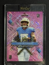 Wild Card 2024 5 Card Draw Stacked Deck Ladd McConkey Rookie 1/1 pink crystal