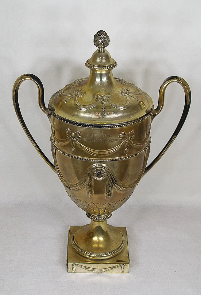 Antigua urna alemana de plata esterlina de la familia real Schleswig Holstein J.H. Werner Foto 2 de 4