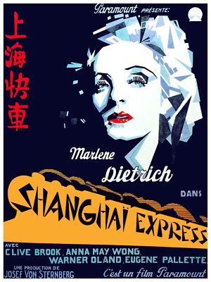 5912 Paramount present Shanghai express Poster.Interior design.Decoration Art