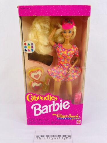 1992 Barbie Mattel #3157 Caboodles Glitter Beach Makeup NIB VG+ Blonde - Afbeelding 1 van 9